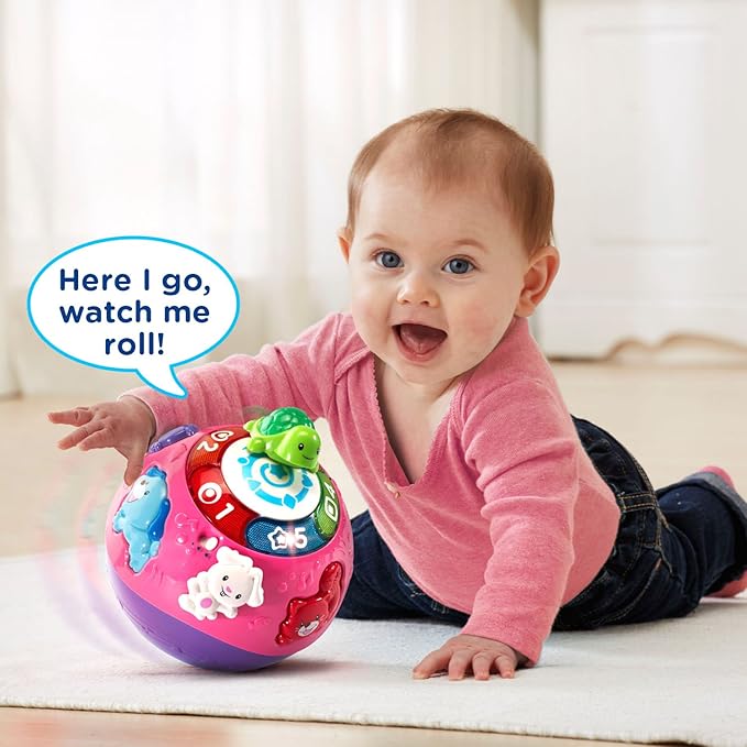 VTech Wiggle and Crawl Ball, Purple