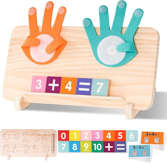 Preschool Learning Toys for Toddlers 2-4, Educational Math Manipulatives Number Counting Blocks for Kids, Montessori Toy for 3 4 5 6 Year Old Boys Girls Birthday Gifts, Christmas Stocking Stuffers