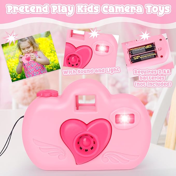 Toddler Play Purse for Little Girls, 35PCS Kids Purse with Pretend Play Princess Toys Includes Handbag, Camera, Phone, Wallet, Key, Kids Purse Birthday Gift for Girls Toddler Age 3 4 5 6+