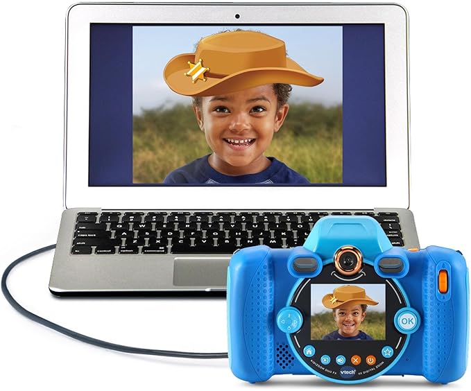 VTech KidiZoom Duo Camera FX Kids Digital Dual Cameras, Blue