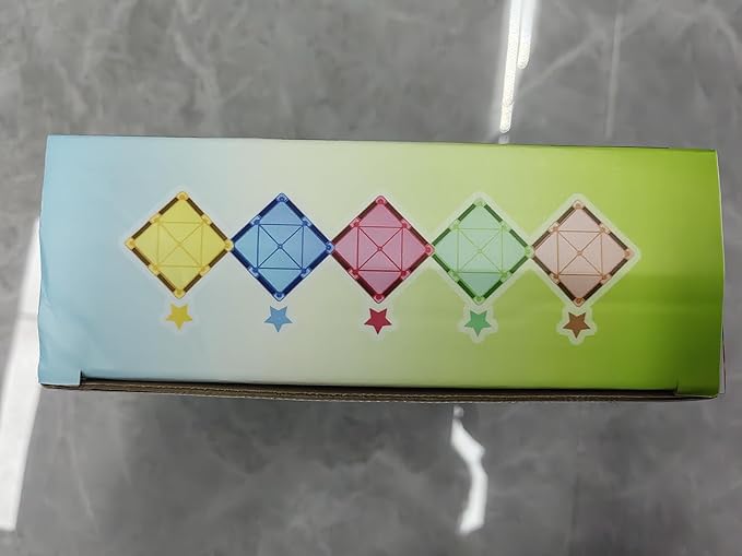 Coodoo Dinosaur Toys Magnetic Tiles - Magnet Building Blocks for Toddler Kids Toys STEM Sensory Outdoor Toy for 3+ Year Old Boys and Girls, Dinosaur World Creative Games Kids