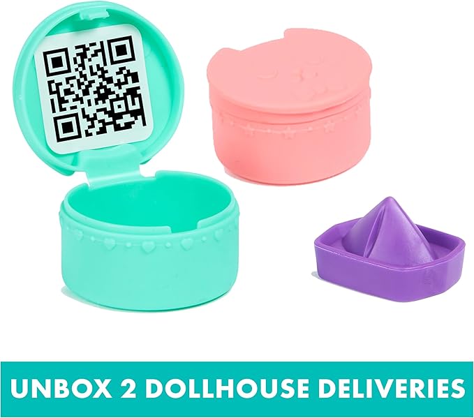 Gabby's Dollhouse, Baby Box Cat Craft-A-Riffic Room with Exclusive Figure, Accessories, Furniture and Dollhouse Delivery, Kids Toys for Ages 3 and up