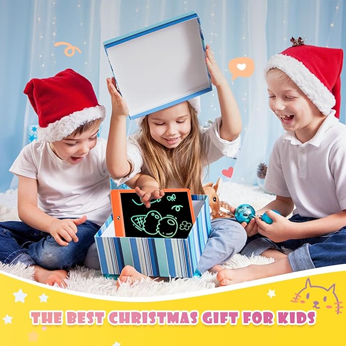 EooCoo Toys for Ages 3-7, Drawing Pad for Kids, 10 Inch LCD Writing Tablet, No Mess Coloring Books for Kids, Travel Games Girls Gifts, Educational Toys for 3 4 5 6 7 Years Old Girls