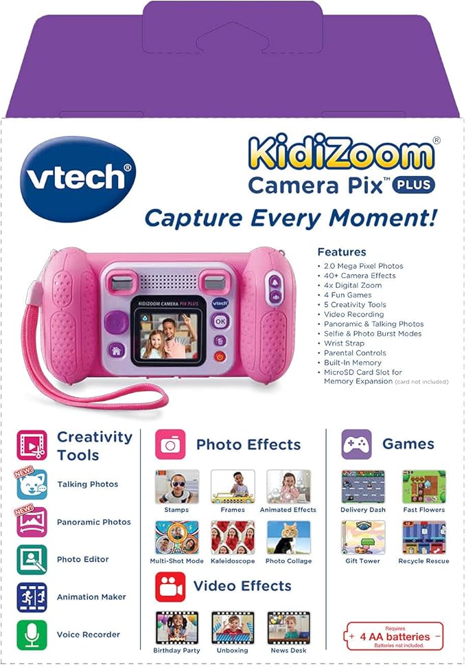 VTech KidiZoom Camera Pix Plus, Pink