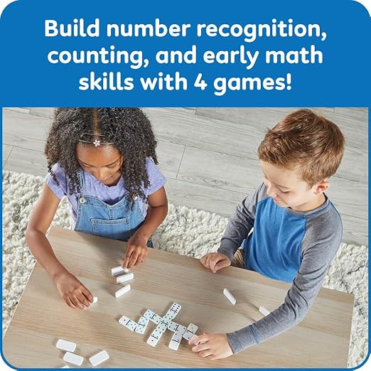 hand2mind Numberblocks Dominoes Set, Dominos for Kids, Domino & Tile Games, Toddler Matching Game, Counting Toys, Montessori Math Materials, Educational Toys for Kids, Preschool Learning Activities