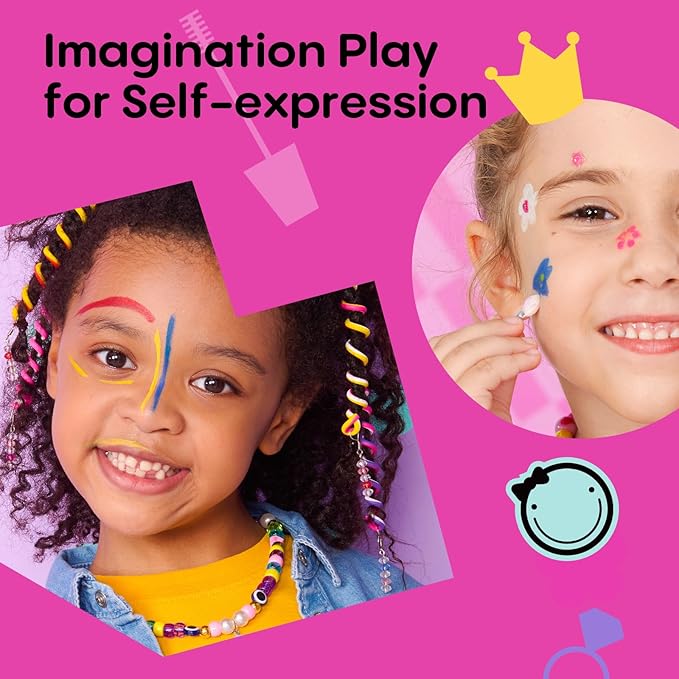 Kids Makeup Kit for Girl, Washable Real Safe & Non-Toxic Makeup Set, Princess Toys for 3-6 Year Old Kids Girl Toys Christmas & Birthday Gift