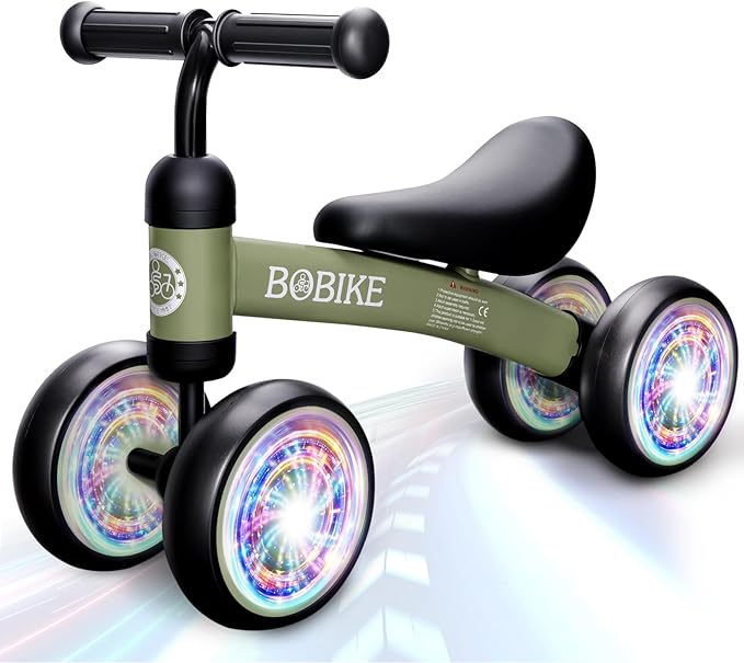 Baby Balance Bike Toys for 12-36 Months Kids Toy Boy and Girls Gifts Toddler Best First Birthday Gift Children Walker No Pedal Infant 4 Wheels Bicycle