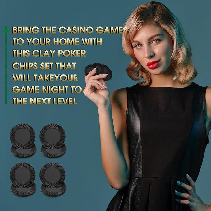 Leitee 500 Pcs Black Plastic Poker Chips Bulk 1.5 Inch Mini Bingo Chips Tokens Markers Blank Casino Counting Discs Learning Math Counters for Adults Interlocking Game Counting Reward Card