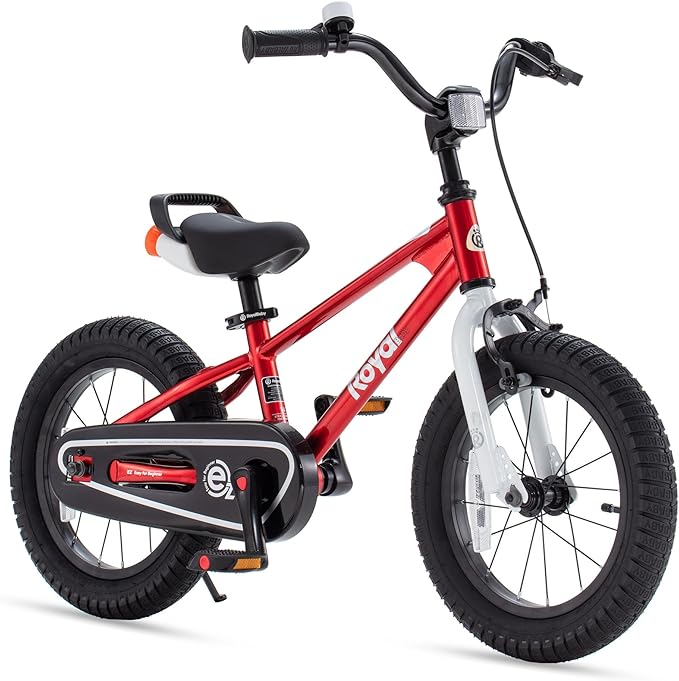 RoyalBaby Kids Bike Freestyle Classic & EZ Balance Pedal Switchable Bicycle, 12 14 16 18 Inch, 3-10 Years Toddler to Big Kids