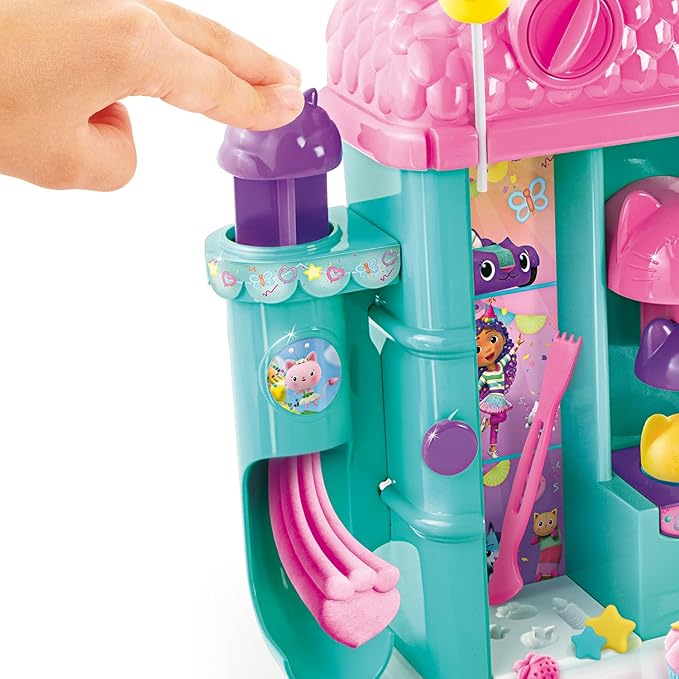 Canal Toys Gabby’s Dollhouse ™ Dough House! Have a cat-Tastic time Sculpting, molding, and Shaping Colorful Dough and Decoration Gabby’s Dough House! Easy Storage and Portability! Ages 4+