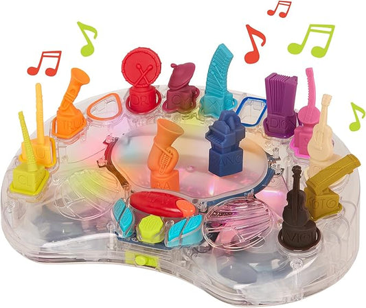 B. toys B - Symphony - Interactive Musical Orchestra Toy with 13 Instruments & 15 Classical Songs, Light-Up Stage for Baby Toys & Toddlers, Educational Music Learning Set for Kids Ages 3+