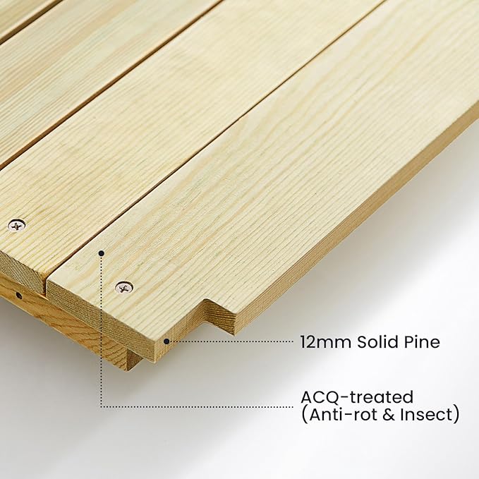 Tiny Land Outdoor Mud Kitchen for Kids, Wooden Play Kitchen with Water Tank, Water & Cooking Play, Sensory Fun, Weather-Resistant with Storage, Ideal for Toddlers Ages 3+