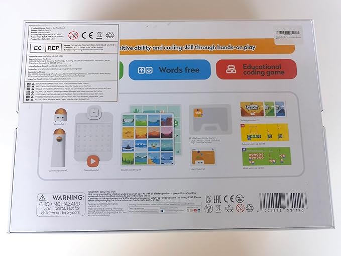 Coding Set Pro STEM Robot for Kids Ages 4+, Coding Robot for Kids to Learn Early Programming, Educational Toy for Homeschool & Classroom Ages 4-10