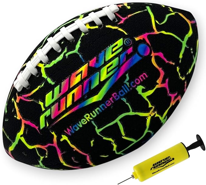 Wave Runner Grip It, Size 9.25in - Water Football, Beach Toys, Kids Outdoor Games for Summer | Pool Toys Football - Special Grip Pattern, Double Laced, Lightweight, All Weather Fun Water Toy