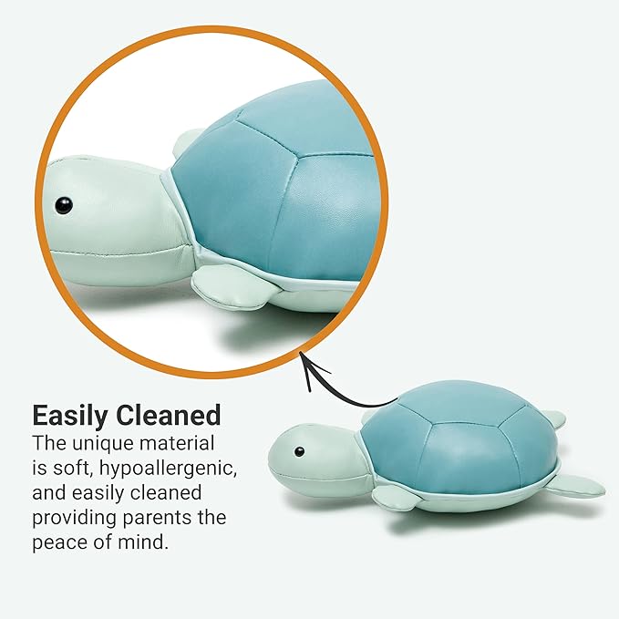 Little Big Friends Musical Baby Toy – Soft Plush Pull-String Cord Classical Toy for Baby & Toddlers | Soothing Stuffed Cuddly Animal Gift | Emilie The Turtle