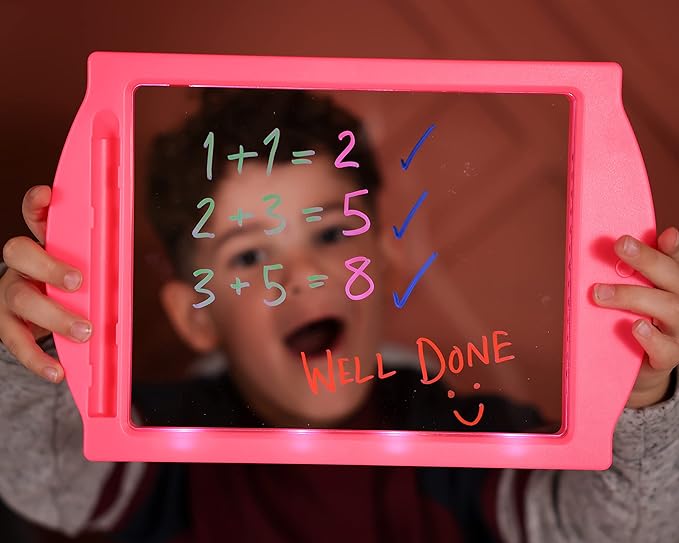 Marvin's Magic - Glow Art - LED Doodle Board for Children - Light Up Drawing Pad, with Glow in The Dark Colouring Pens - Battery Powered Magic Drawing Tablet - Light Up Tracing Pad Suitable for 5+