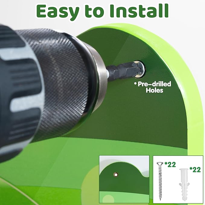 Crocodile Activity Wall Busy Board Panels | 9-in-1 Wooden Sensory Wall Panel for Kids, Montessori Learning Activity Center | Perfect for Toddler Playroom, Daycare, Nursery, Classroom or Dr's Office