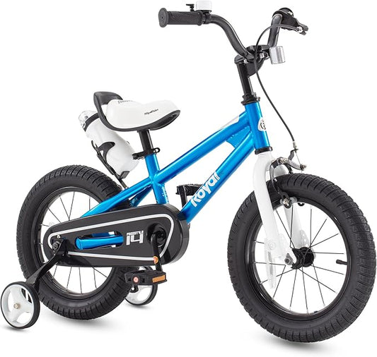 RoyalBaby Kids Bike Freestyle Classic & EZ Balance Pedal Switchable Bicycle, 12 14 16 18 Inch, 3-10 Years Toddler to Big Kids