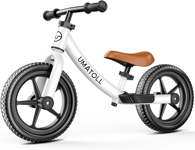 Umatoll Toddler Balance Bike 2 Year Old, Kids Bike Toy for 18 Months to 5 Years Old, Tool-Free Adjustment, Birthday Gifts for 2-3 Boys Girls, No Pedal
