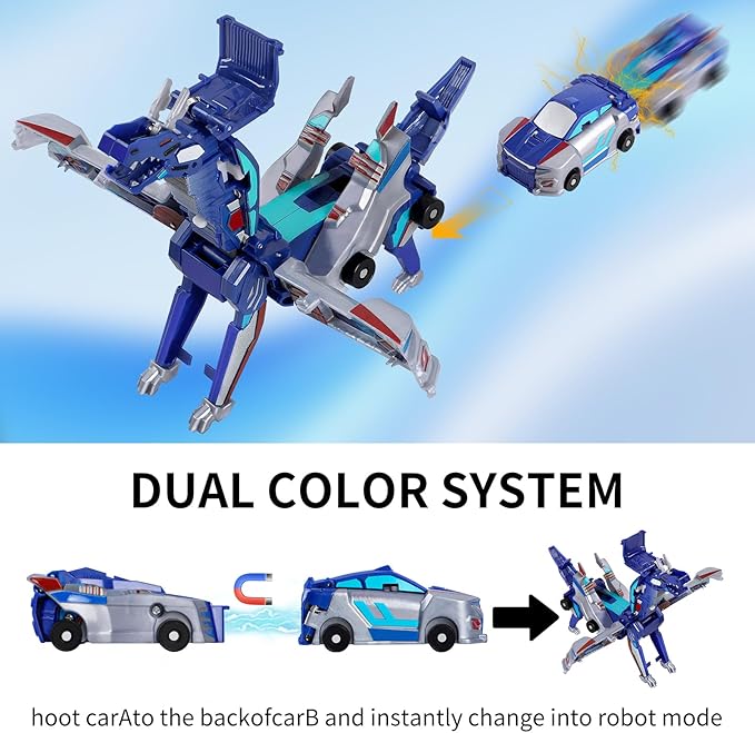 Car Toy A Transforming. When Two Cars Collide They Transform. It's Really an Amazing Toy transformable car Robot Suitable for Boys and Girls