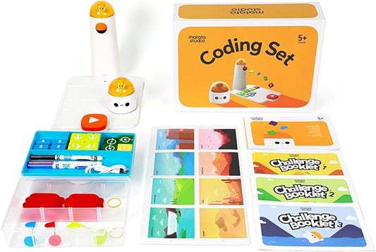 Matatalab Coding Robot Set for Kids Ages 4+, STEM Educational Toy, Early Programming for Kids, Learn to Code Robot for Homeschool & Classroom Ages 4-10