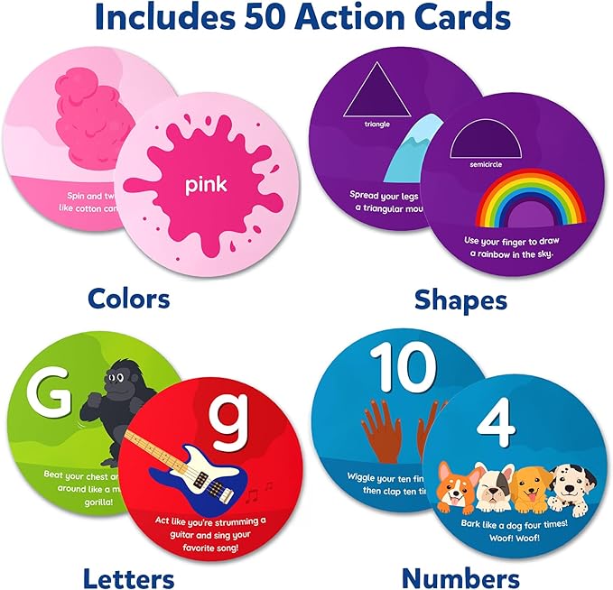 Skillmatics Card Game for Toddlers - Jump & Learn Letters, Numbers, Shapes & Colors, Preschool Learning, Travel Toys, Gifts for Kids Ages 2, 3, 4, 5