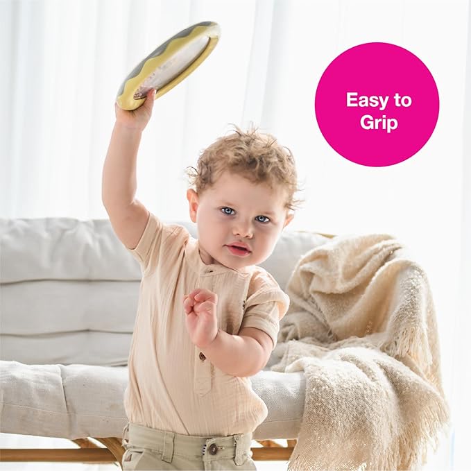 Edushape Jungle World Drum for Baby - Set of 1 Baby Drum Toy for Toddlers 1-3 - Small Drums Musical Toy for Babies 1 Year Old and Up, Soothing Sounds, Fun Tummy Time and Sensory Development