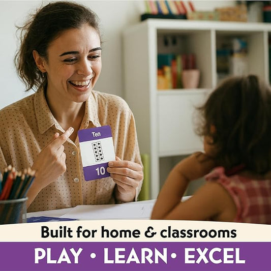 Smart Sums Addition Flash Cards – Single-Digit Addends, Sums to 10, Visual Math Clues & Rhymes for Kids Ages 4–7