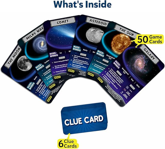 Skillmatics Guess in 10 NASA Space, Perfect for Boys, Girls, Kids & Families Who Love Card Games, Educational Toys, Travel Games, Gifts for Ages 8, 9, 10 and Up