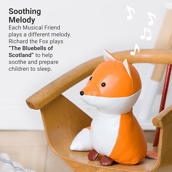 Little Big Friends Musical Baby Toy – Soft Plush Pull-String Cord Classical Toy for Baby & Toddlers | Soothing Stuffed Cuddly Animal Gift | Richard The Fox