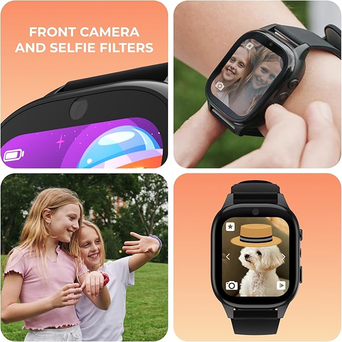 PlayZoom 4 Kids Smartwatch, Educational Tech Toy – 25+ Games, Selfie Camera, Audiobooks, Step Tracker, Water‑Resistant, Parental Controls, Long Battery, Ages 4‑12