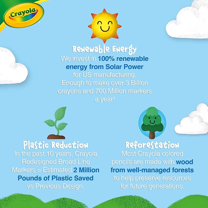 Crayola Broad Line Markers (12 Count), Washable Markers for Kids, Assorted Colors, Arts & Crafts Supplies, For Coloring Books & Art Projects, Ages 3+ (Pack of 2)