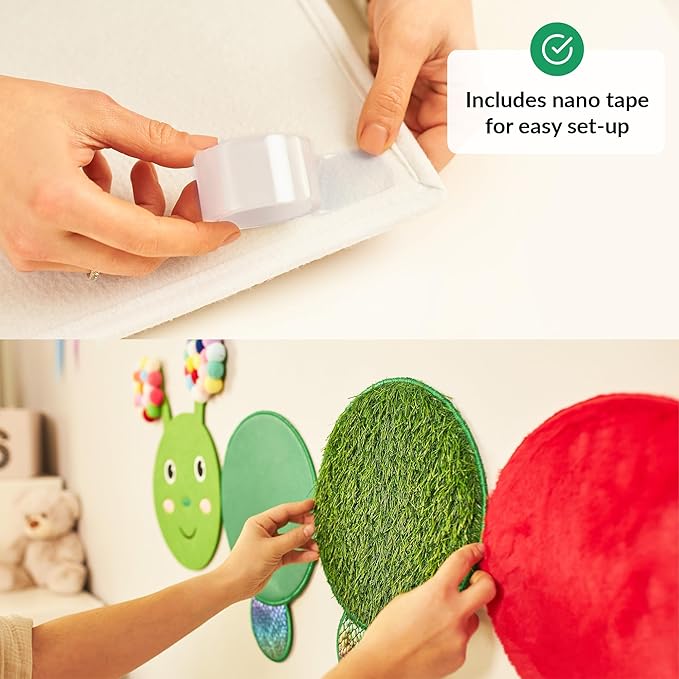 ODOXIA Sensory Wall Panel | Sequin Busy Board for Sensory Room and Daycare | Montessori Toys and Activity | Autism Mats and Squares for Toddlers and Kids