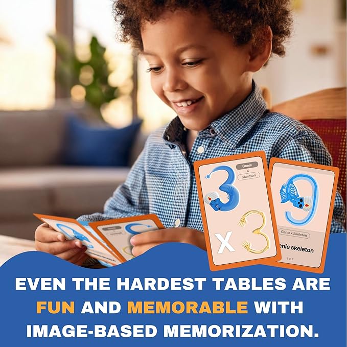 Multiplication Flash Cards with Tricks for Kids - Times Tables Hacks: A Fun and Easy Way to Learn Multiplication