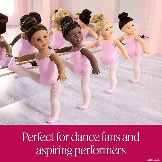 American Girl, Truly Me #125 Doll & Dance All Day Set, with Hazel Eyes, Curly Blonde Hair, Light Skin, Ages 6+