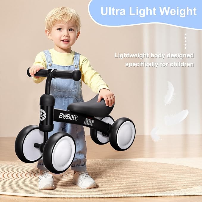 Baby Balance Bike Toys for 12-36 Months Kids Toy Boy and Girls Gifts Toddler Best First Birthday Gift Children Walker No Pedal Infant 4 Wheels Bicycle