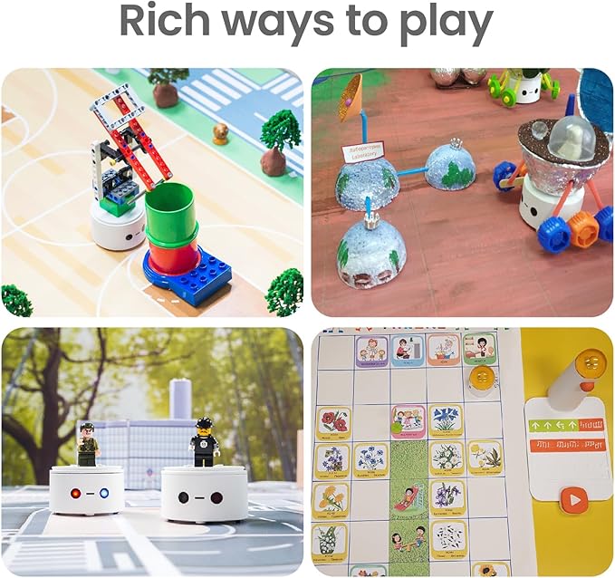 Coding Robot Set for Kids Ages 4+, STEM Robotics for Toddles to Learn Early Programming, Educational Toy for Homeschool & Classroom Ages 4-10