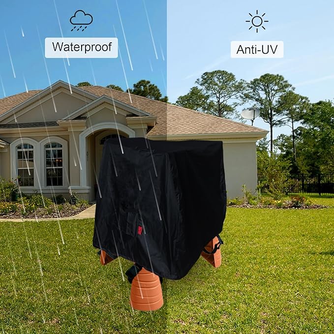 Kids Water Table Cover Fit Step2 Dino Dig Sand and WaterTable,Waterproof DustProof Anti-UV Outdoor Kids Water and Sand Toys,Cover only(35''x32''x32'')