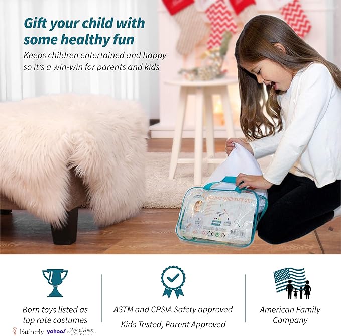 Born Toys Science Kit for Kids Ages 5-8, Includes Experiments, Goggles, Lab Coat & Pretend Play