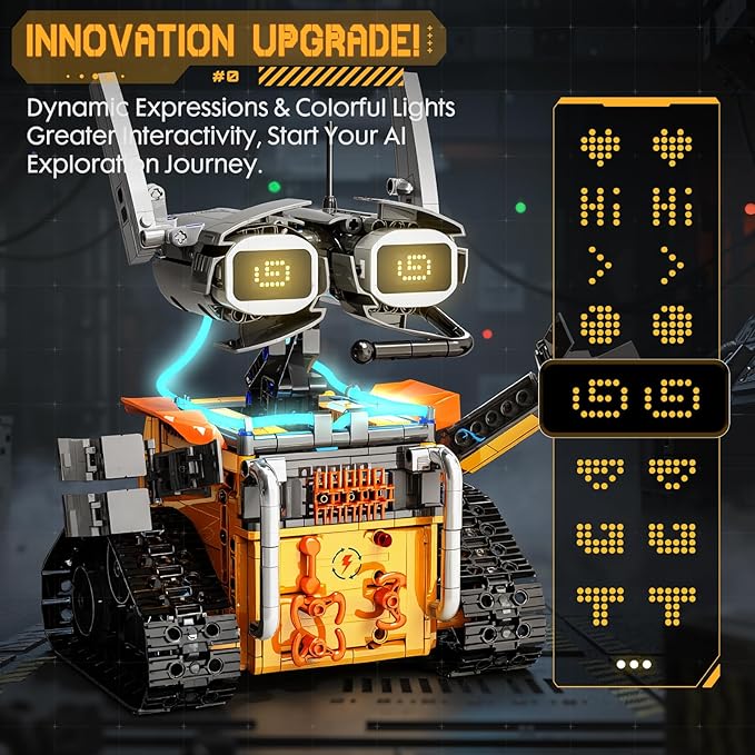 5in1 STEM Robot Building Kits for Kids 6-12, App & Remote Control STEM Dinosaur Tank Robot Building Toys for Kids, 899Pcs DIY Science Building Sets, Erector Sets for Boys Girls Birthday Xmas Gifts