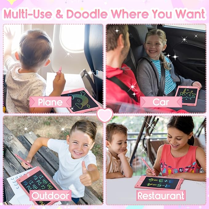 FLUESTON Toys LCD Writing Tablet Toddler,Toys for Boys Girls 3 4 5 6 7 8year,8.8 Inch 1pcs in 1 Pack Drawing Pad Toy Christmas Birthday Gifts for Kids,Drawing Tablet Doodle Board Cute Unicorn