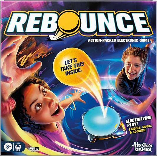 Hasbro Games Rebounce Game | Indoor and Outdoor Electronic Action Game for Kids, Teens, and Adults | Ages 8+ | 2 to 6 Players | 10 Mins. | Family Travel Games