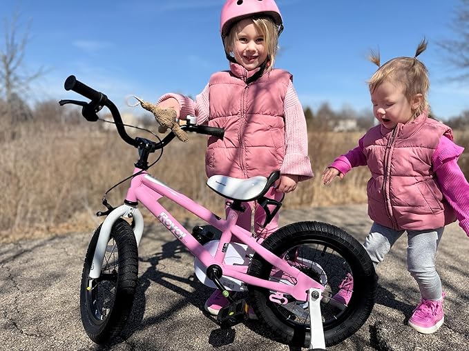RoyalBaby Kids Bike Freestyle Classic & EZ Balance Pedal Switchable Bicycle, 12 14 16 18 Inch, 3-10 Years Toddler to Big Kids