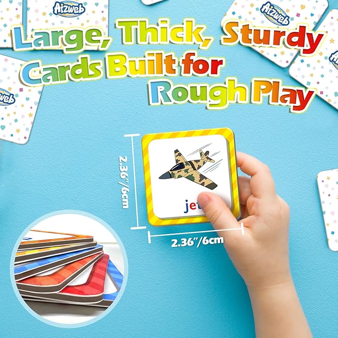 Aizweb Alphabet Match Game,Memory Game,52 Pcs ABC Learning Letter Flash Cards for Toddlers Ages 3 4 5,Educational Toys for Pre K Preschool Kindergarten Learning Activities Classroom Must Haves