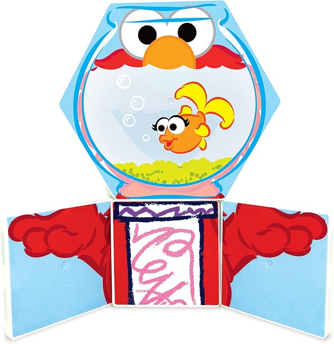 CreateOn “Sesame Street” Toys, Magnetic Kids’ Building Tiles from “Sesame Street” Books, Colors with Elmo Magnet Tiles, Educational Toys for Ages 3+, 17 Pieces