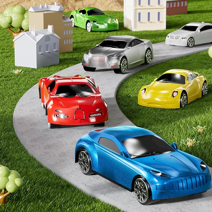 Die Cast Metal Racing Car Toy With Play Mat for 3-6 Year Old Boys and Girls - Christmas Birthday Gift