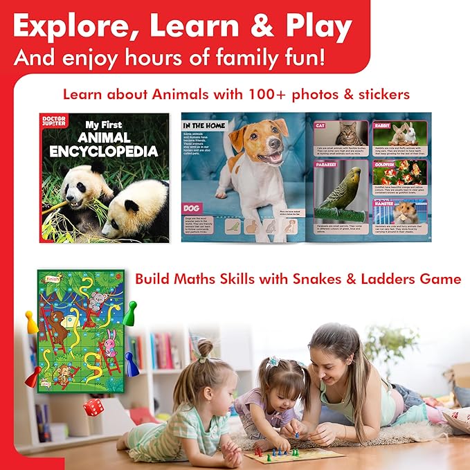 Doctor Jupiter Little Genius Kit for Boys & Girls 4-6 Year Olds | Educational Toys for 4-5-6 | Learning Toys for Toddlers | Preschool Learning Activities | STEM Toys | Science Experiments