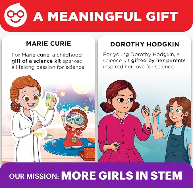 Doctor Jupiter Girls' Science Kit, Chemistry Set for Kids Ages 8-10-12-14 Ideas for 8,9,10+ Year Old Girls | STEM Toy Kit with 50+ Experiments | Learning & Educational Projects