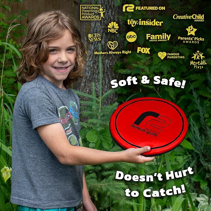 Soft Flying Disc for Kids: Beach Soft Disc - Durable Design Floats On Water - Beach Toys, Pool Toys & Game for Adults Outdoor Fun Camping Games - Boy Gifts & Girls Ages 5 6 7 8 9 10 11 12 13 +