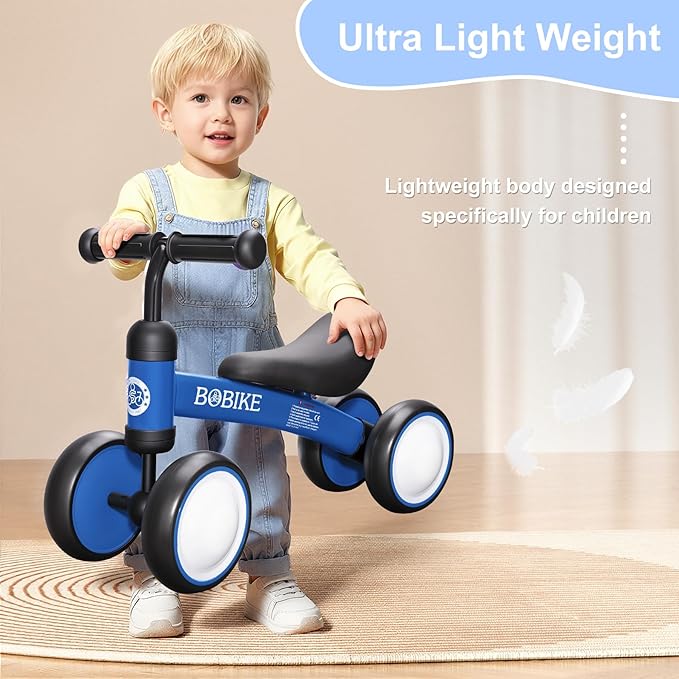 Baby Balance Bike Toys for 12-36 Months Kids Toy Boy and Girls Gifts Toddler Best First Birthday Gift Children Walker No Pedal Infant 4 Wheels Bicycle